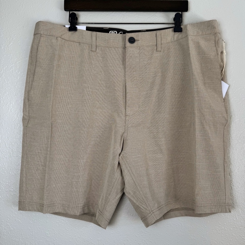NWT Quiet Storm Surf Shop The hybrid khaki heather shorts big and tall 42 - Picture 2 of 10